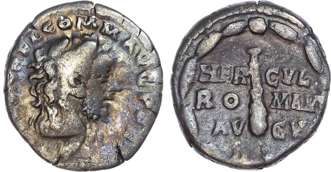 Commodus (AD 177-192) AR Denarius, Rome, AD 192, 2.98g.