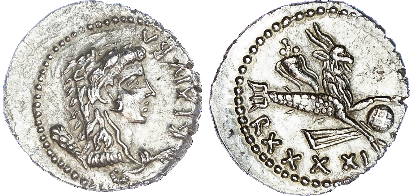 Kings of Mauretania, Juba II (25 BC – AD 24) AR Denarius