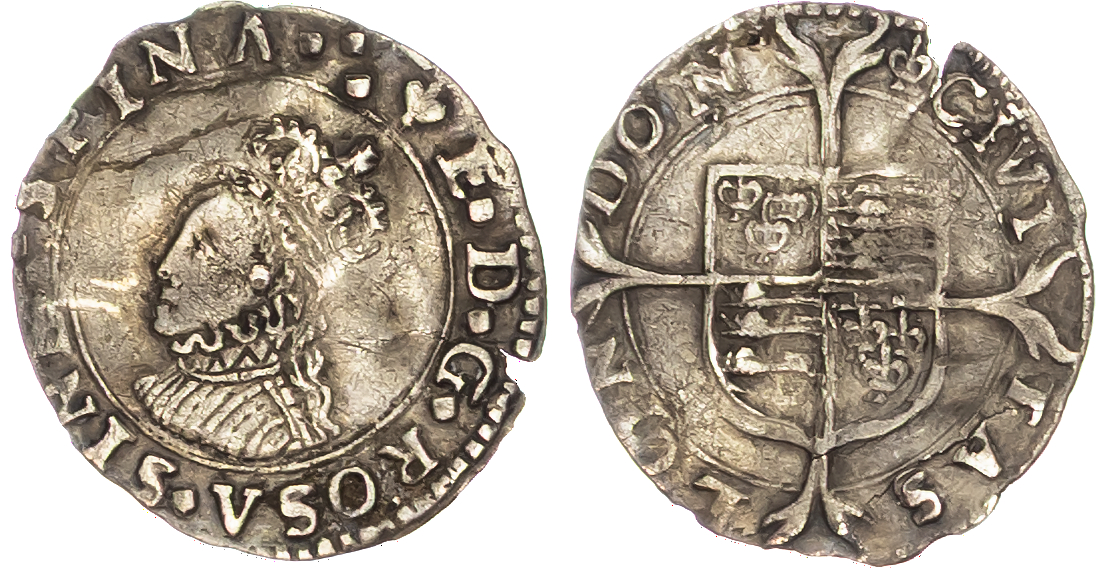 Elizabeth I (1558-1603) Penny, first issue, mintmark lis. 