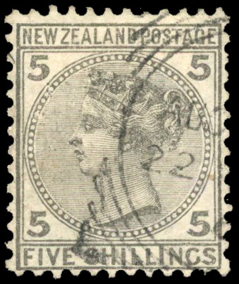 1878 5s grey fine used SG186