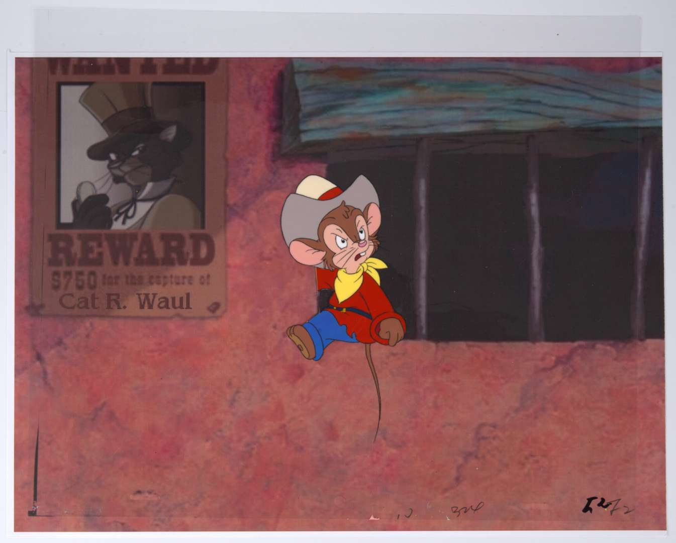 Fievel's American Tails Original Hand Painted Production Animation Cels (Universal Cartoon Studios, 1992) Total 5