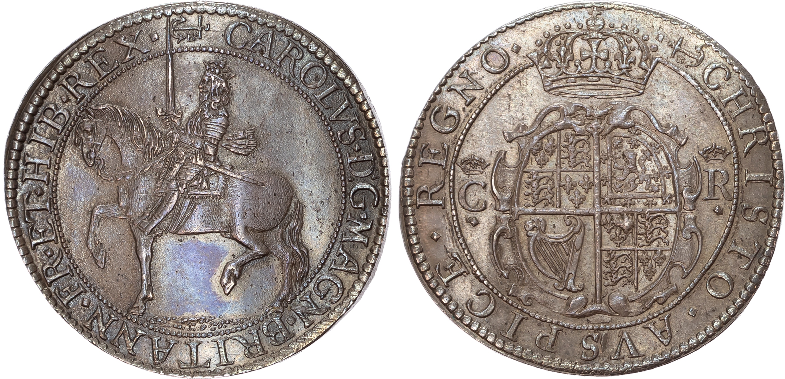 Charles I (1625-1649), Briot's Second Milled Issue, Halfcrown, 1638-1639 - Ex Dr. J. Terner