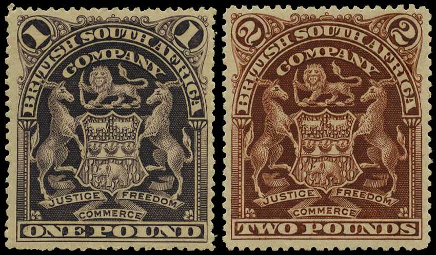 1898-1908 £1 greyish red-purple, part og and...