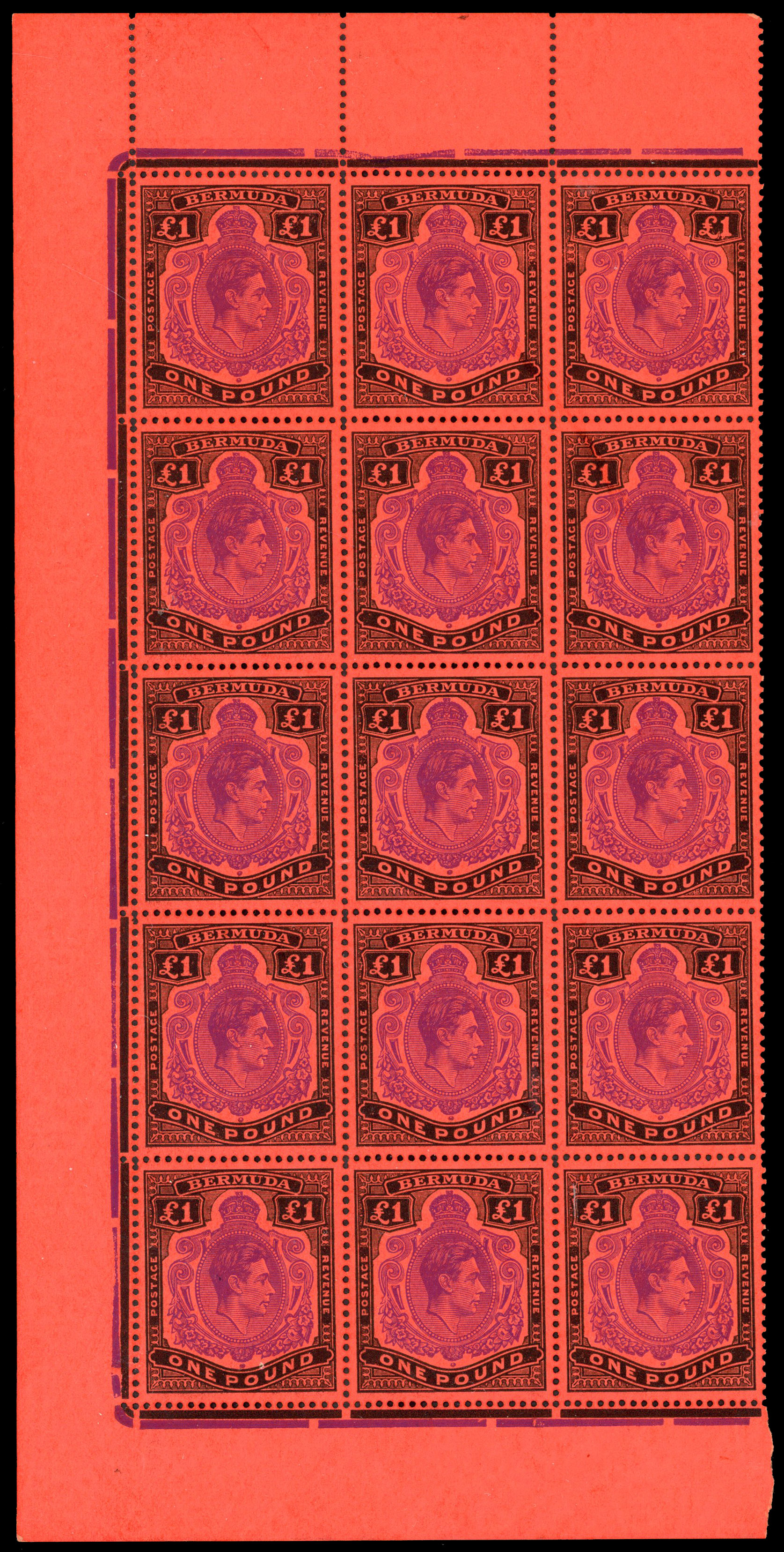 Bermuda SG 121e block mint