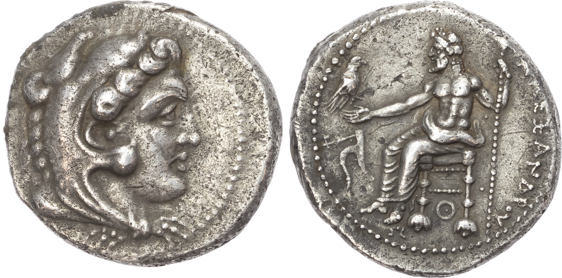 Kingdom of Macedon, Alexander the Great (336-323 BC) AR Tetradrachm, Lifetime Issue, Tarsos, c. 327-323 BC, 16.93g. g. 