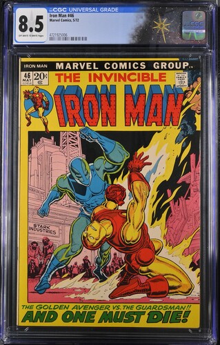 Iron Man #46 CGC 8.5 "Menace at Large!" (Marvel Comics, 1972) Off-white to white pages
