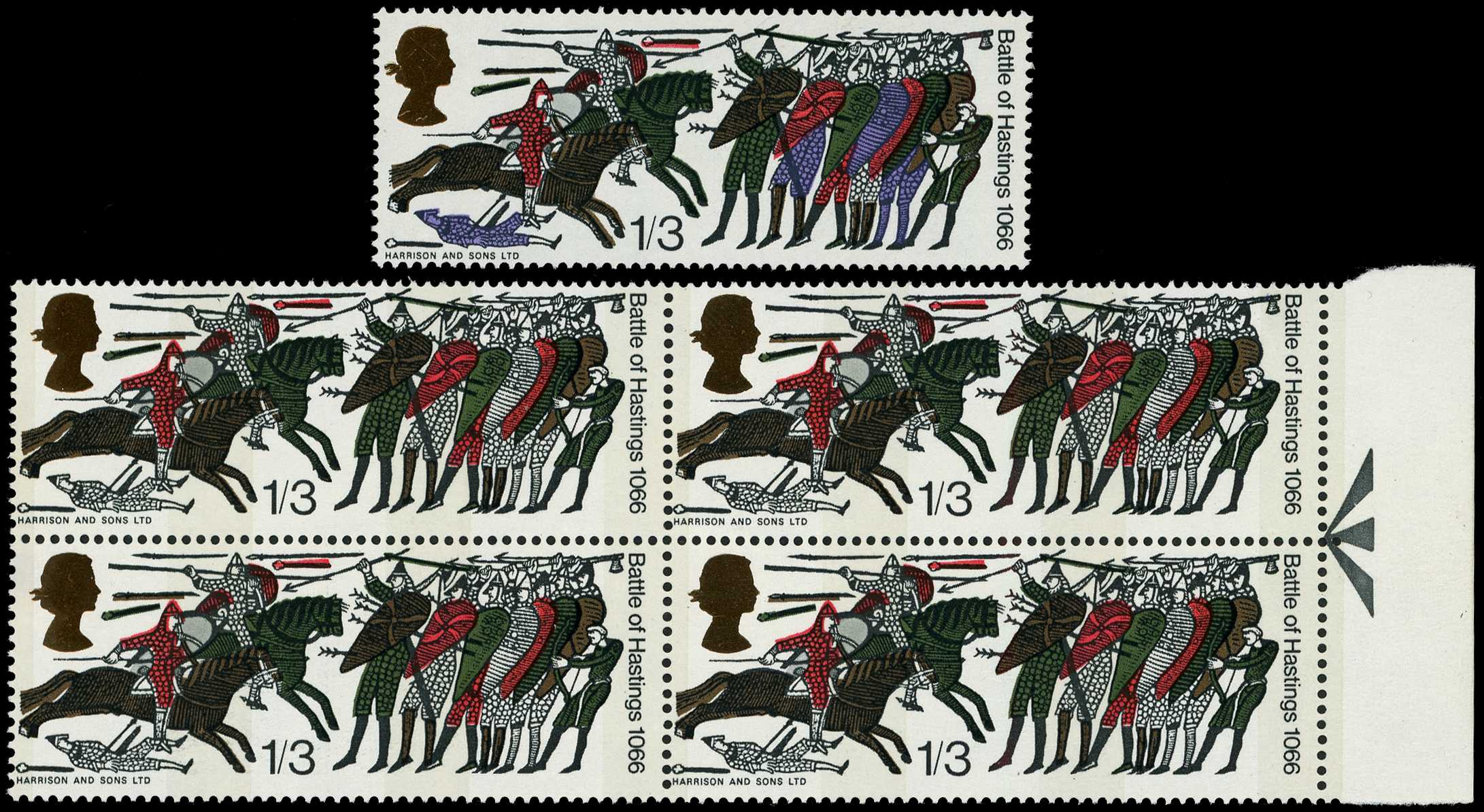 1966 Battle of Hastings 1/3d (phosphor)...