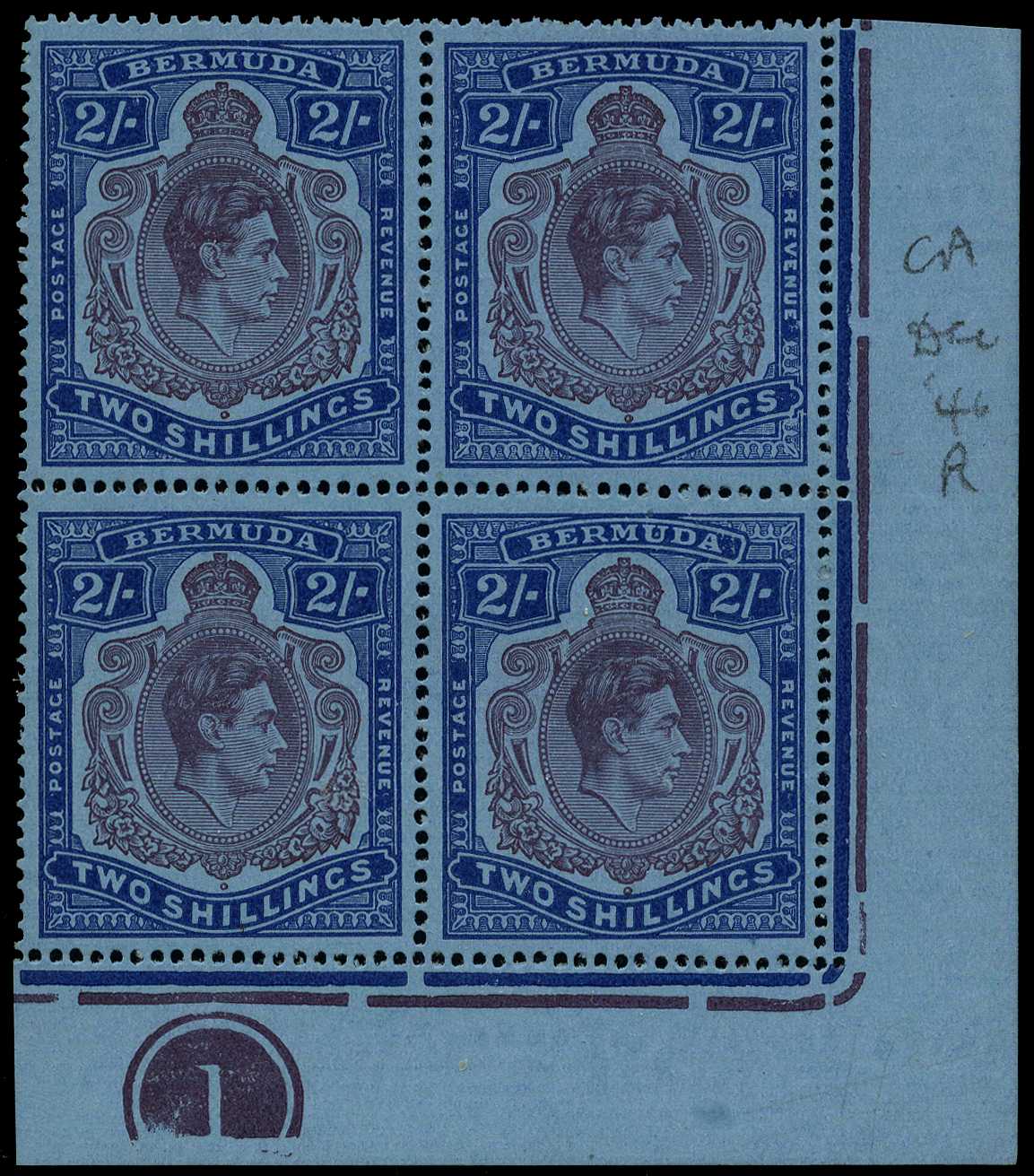 1946 (Dec.) 2/- perf 14 unmounted o.g....