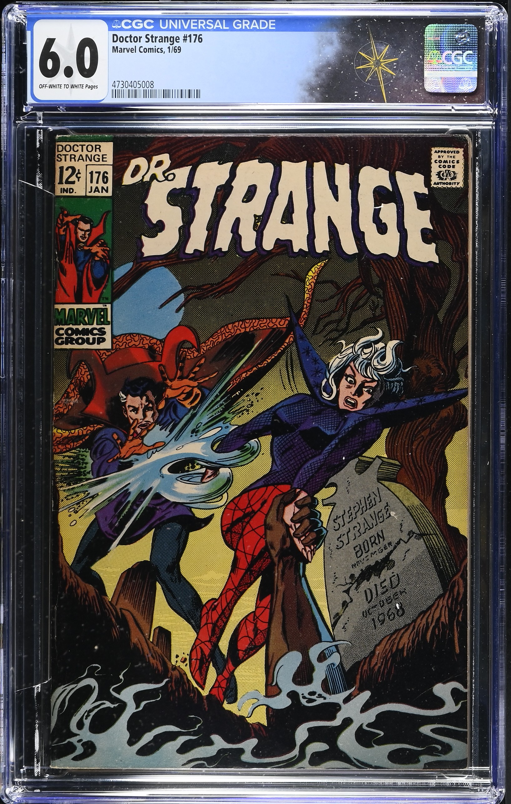 Doctor Strange #176 CGC 6.0 “O Grave Where Is Thy Victory?” (Marvel Comics, 1969) Off-White to White Pages