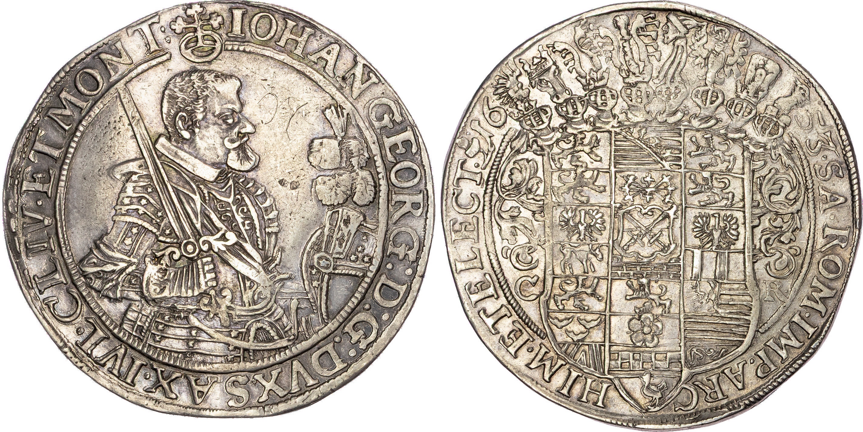 Germany, Saxony, Johann Georg I (1615-1656), silver Taler, 1653