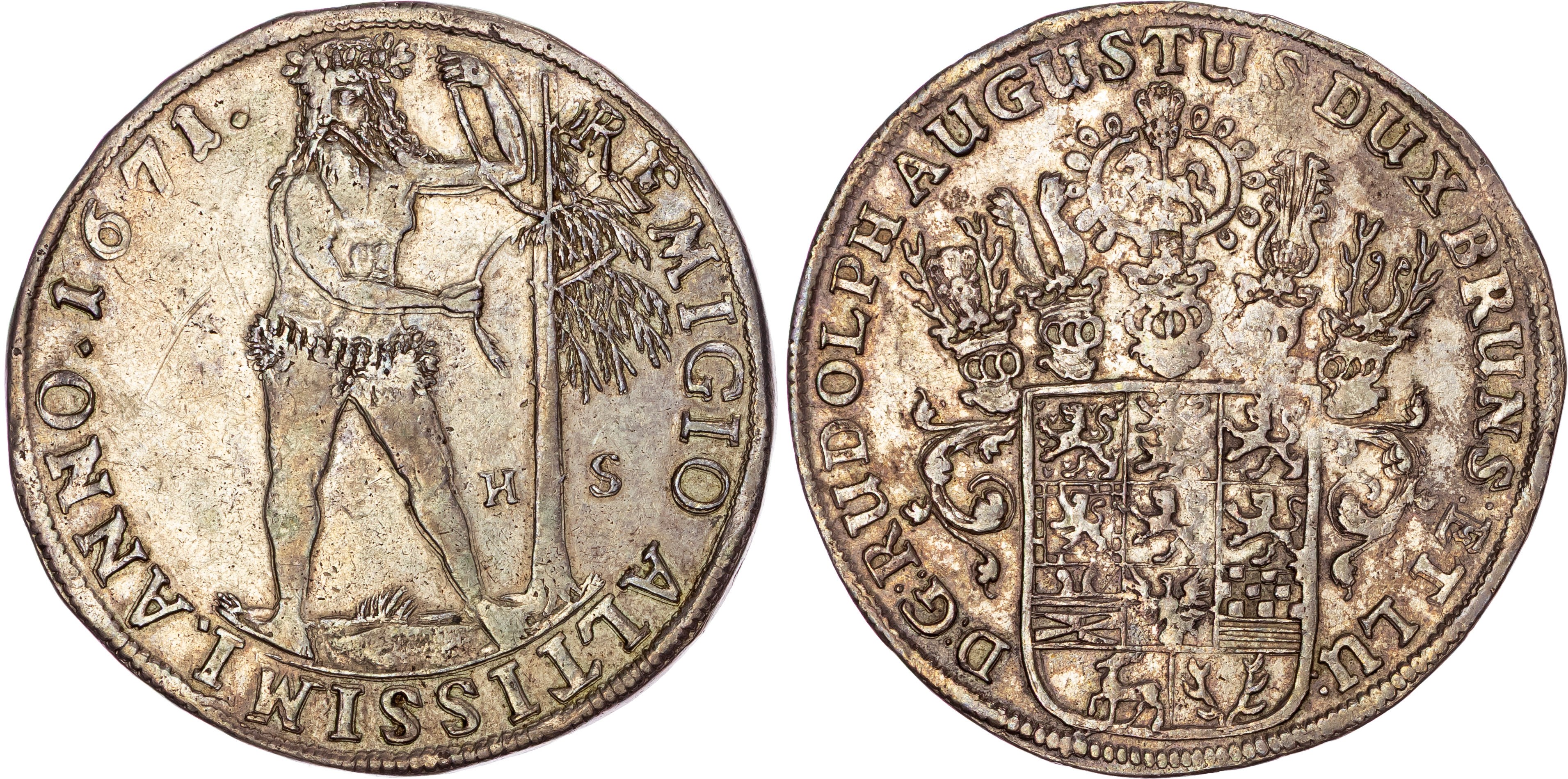 Germany, Brunswick-Lüneburg, Rudolph August (1666-1685), silver Taler