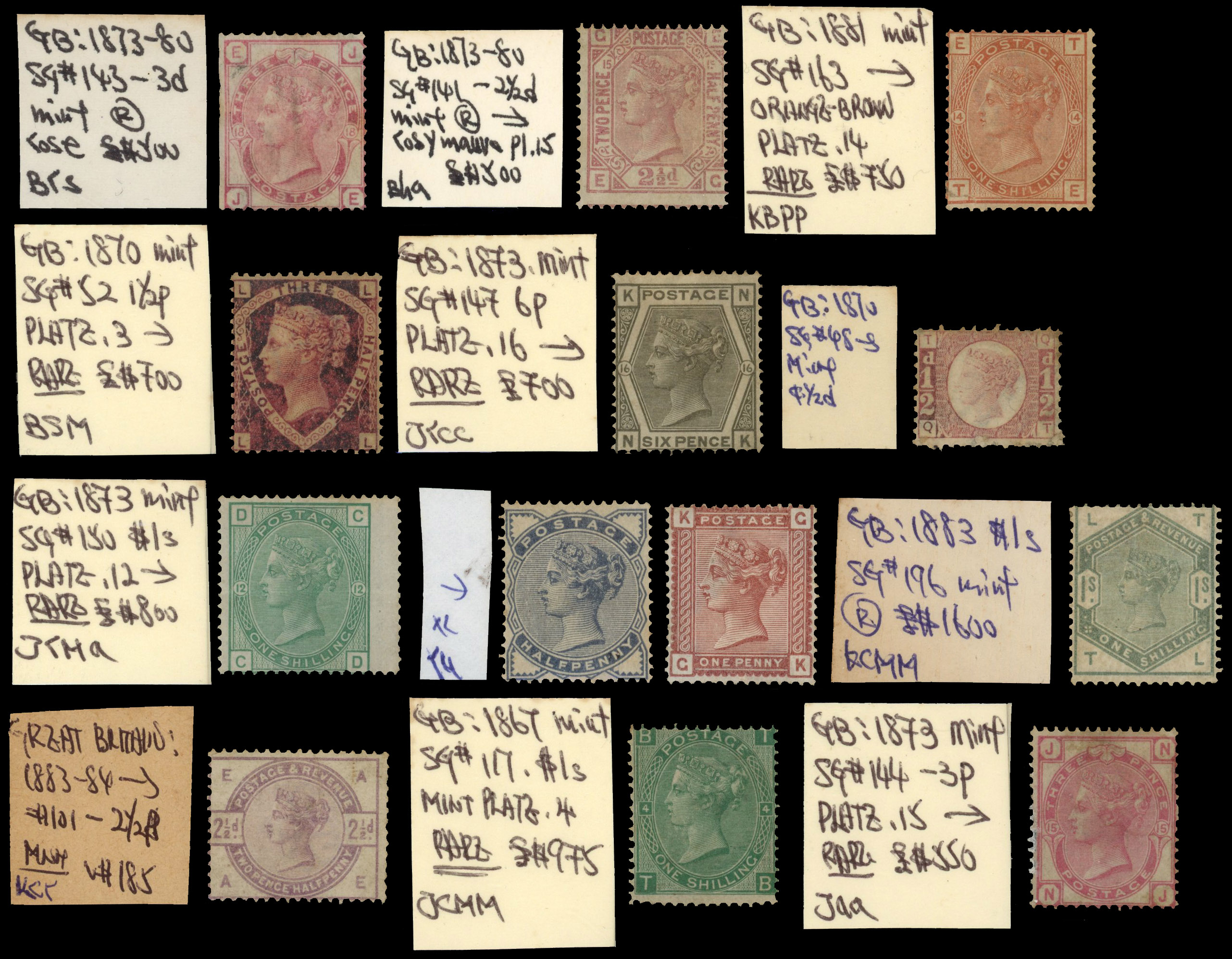 GB Queen Victoria unused accumulation