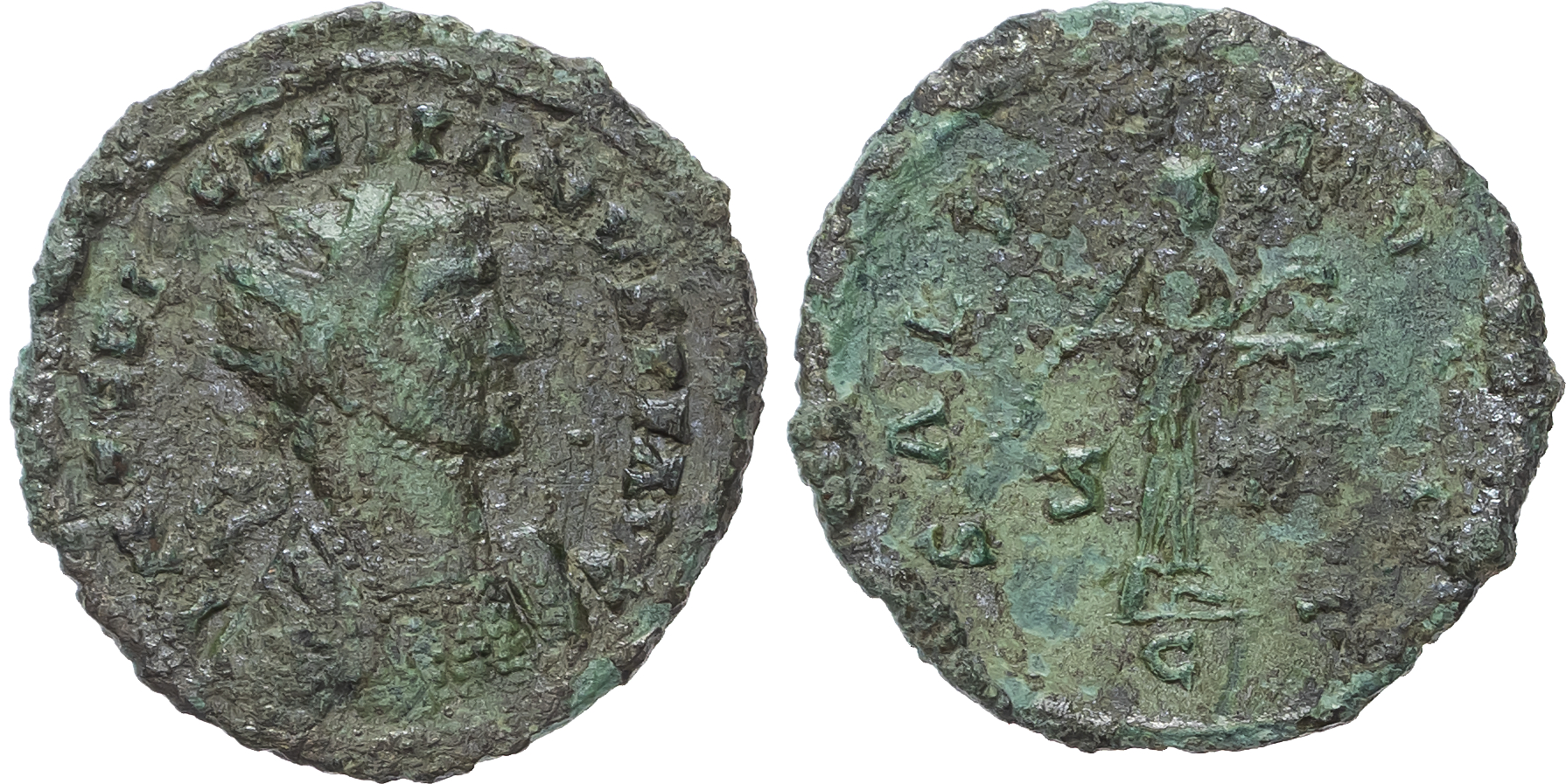 Carausius, in the name of Diocletian (AD 284-305), Billon Antoninianus, C mint, 3.00g.