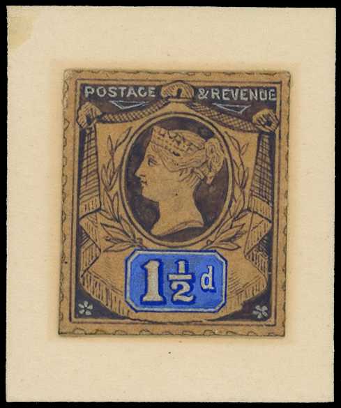 1884 handpainted essay by De La Rue for the...