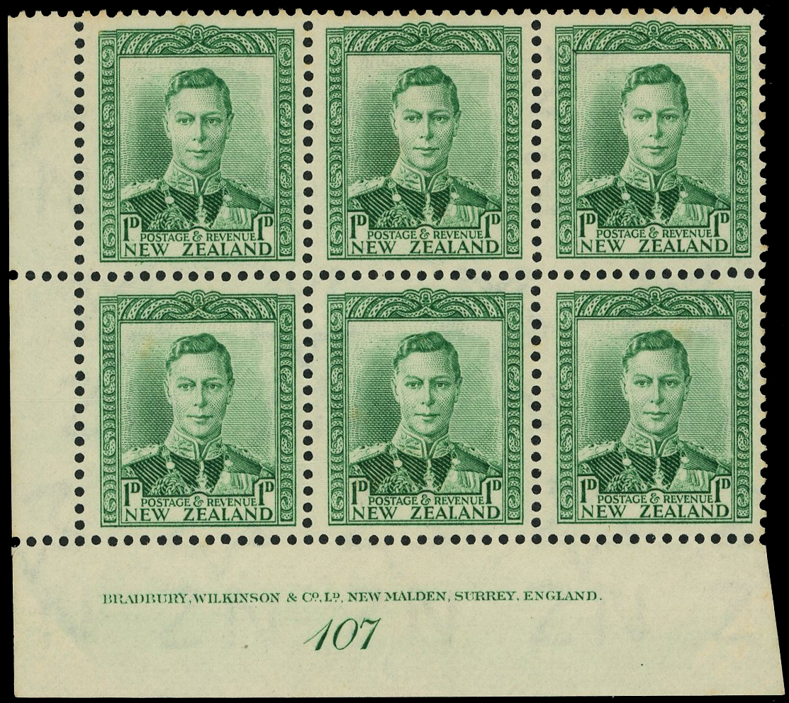 NZ SG 606w Plate block mint 