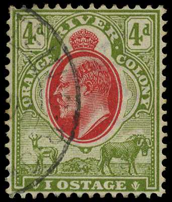 1903-04 4d KEVII scarlet and...