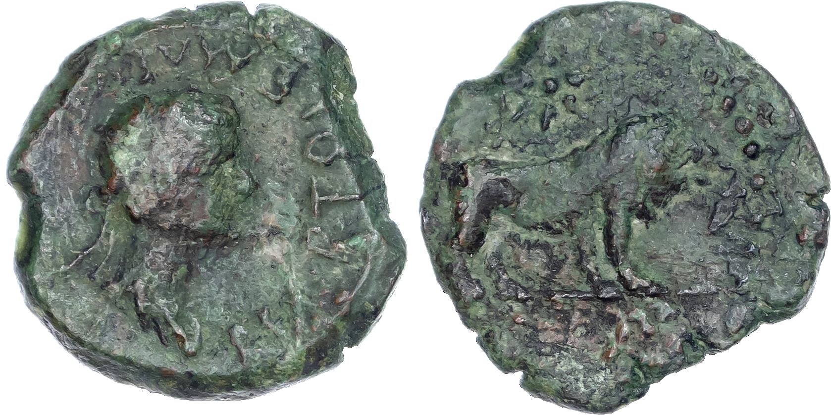 Kings of Mauretania, Ptolemy (c. AD 20/1-40) AE ½ Unit