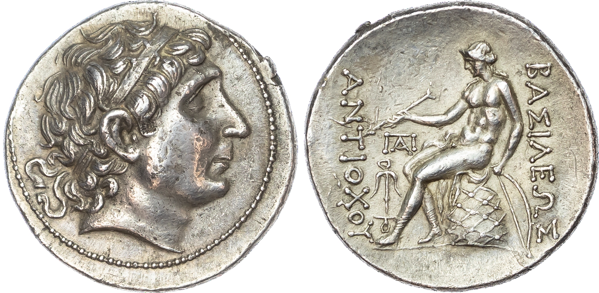 Seleucid Empire, Antiochos I Soter (281‑261 BC) AR Tetradrachm, mint of Smyrna, 16.79g.