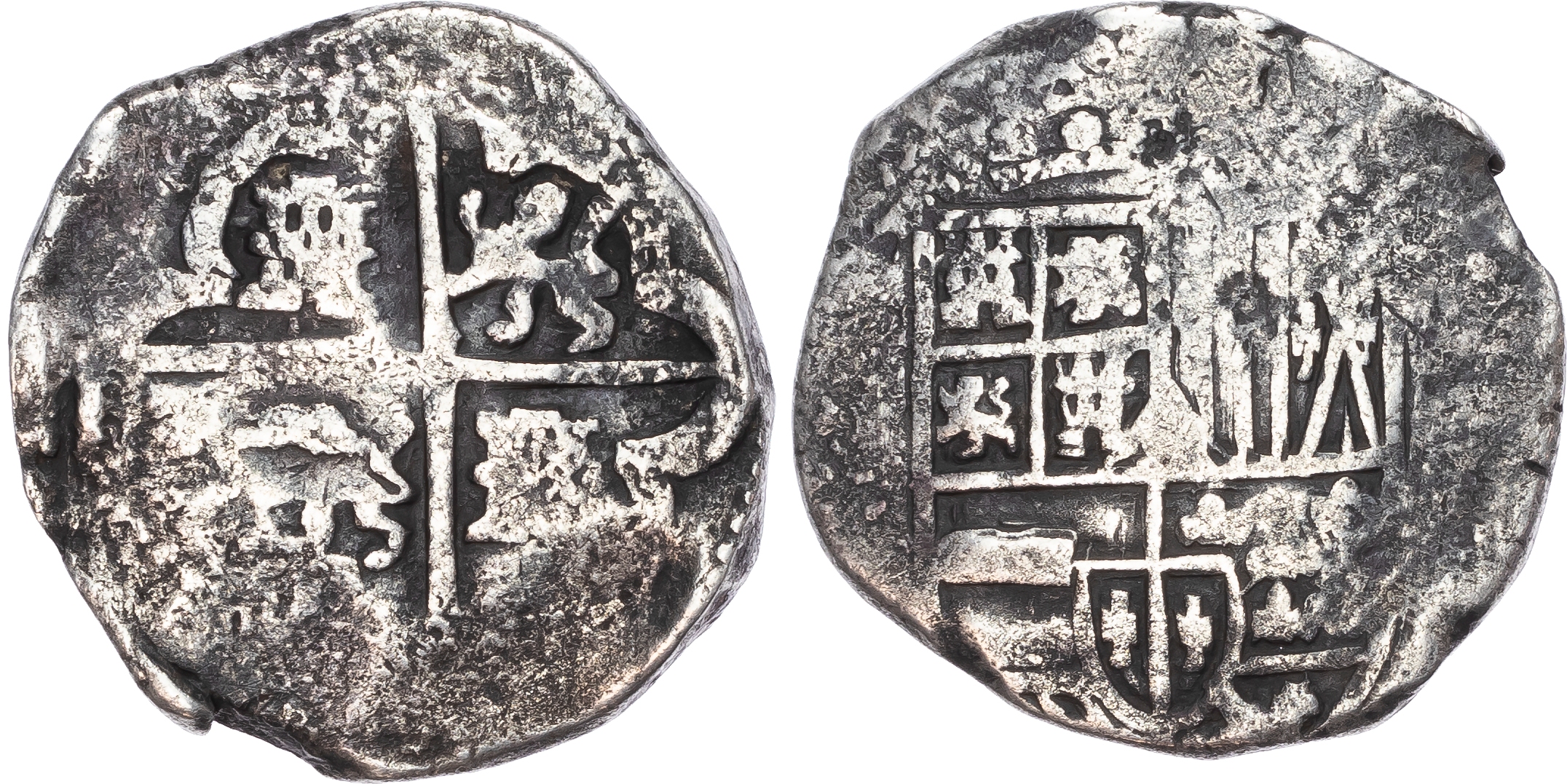 Bolivia, silver Cob of 8 Reales