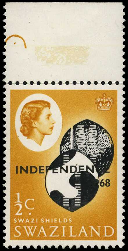1968 ½c Independence overprint brown...