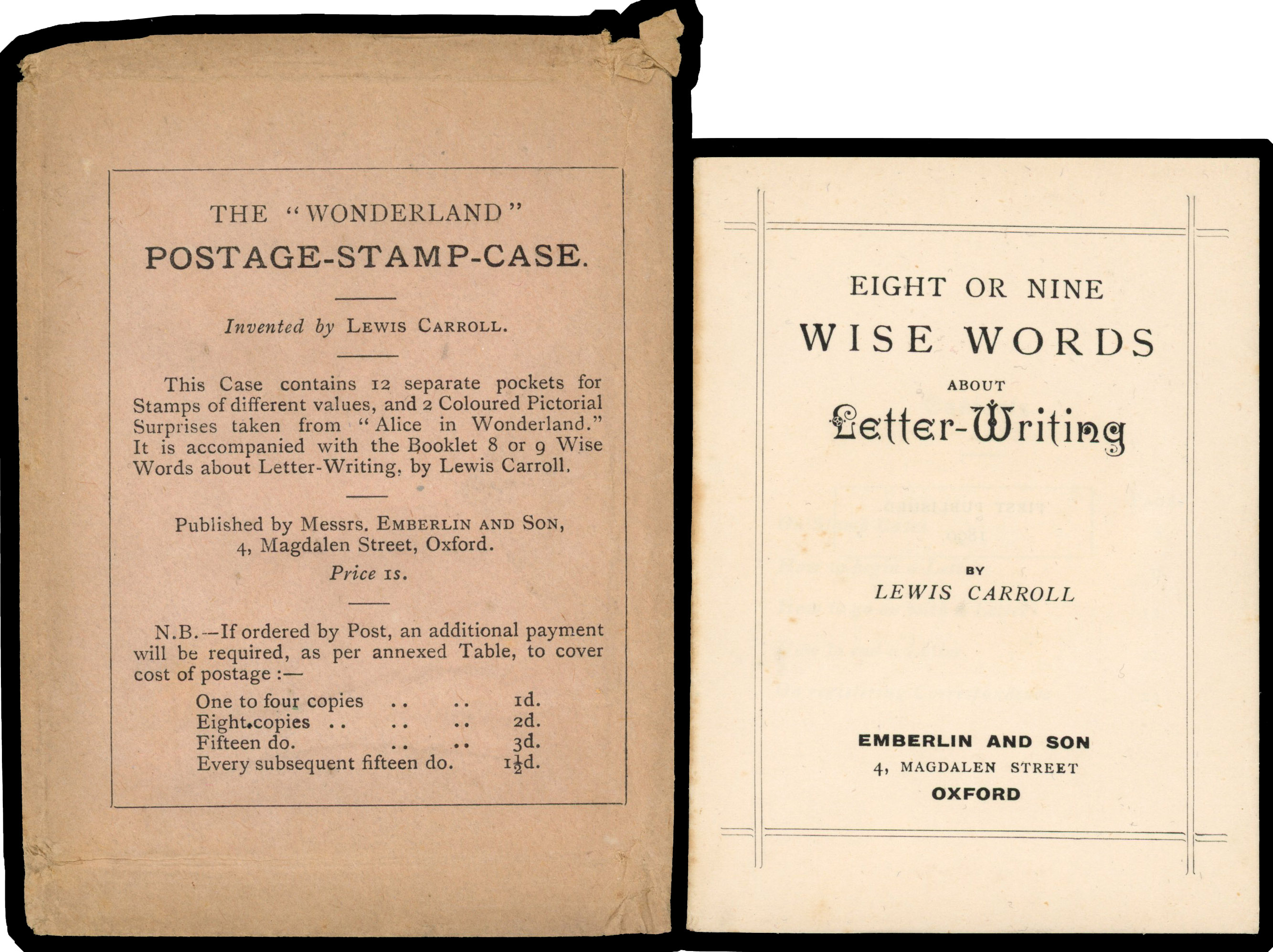 1890 "Wonderland Postage Stamp Case".