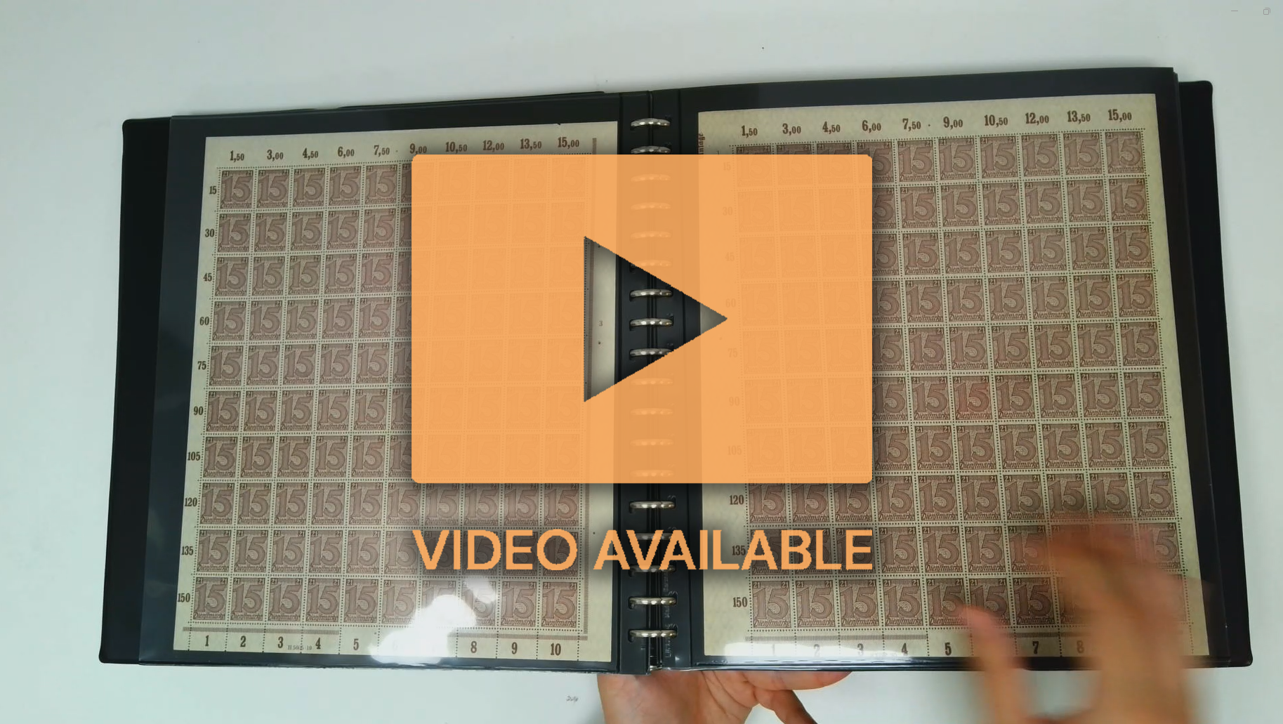 Germany Officials 1903-20s accumulation of complete sheets