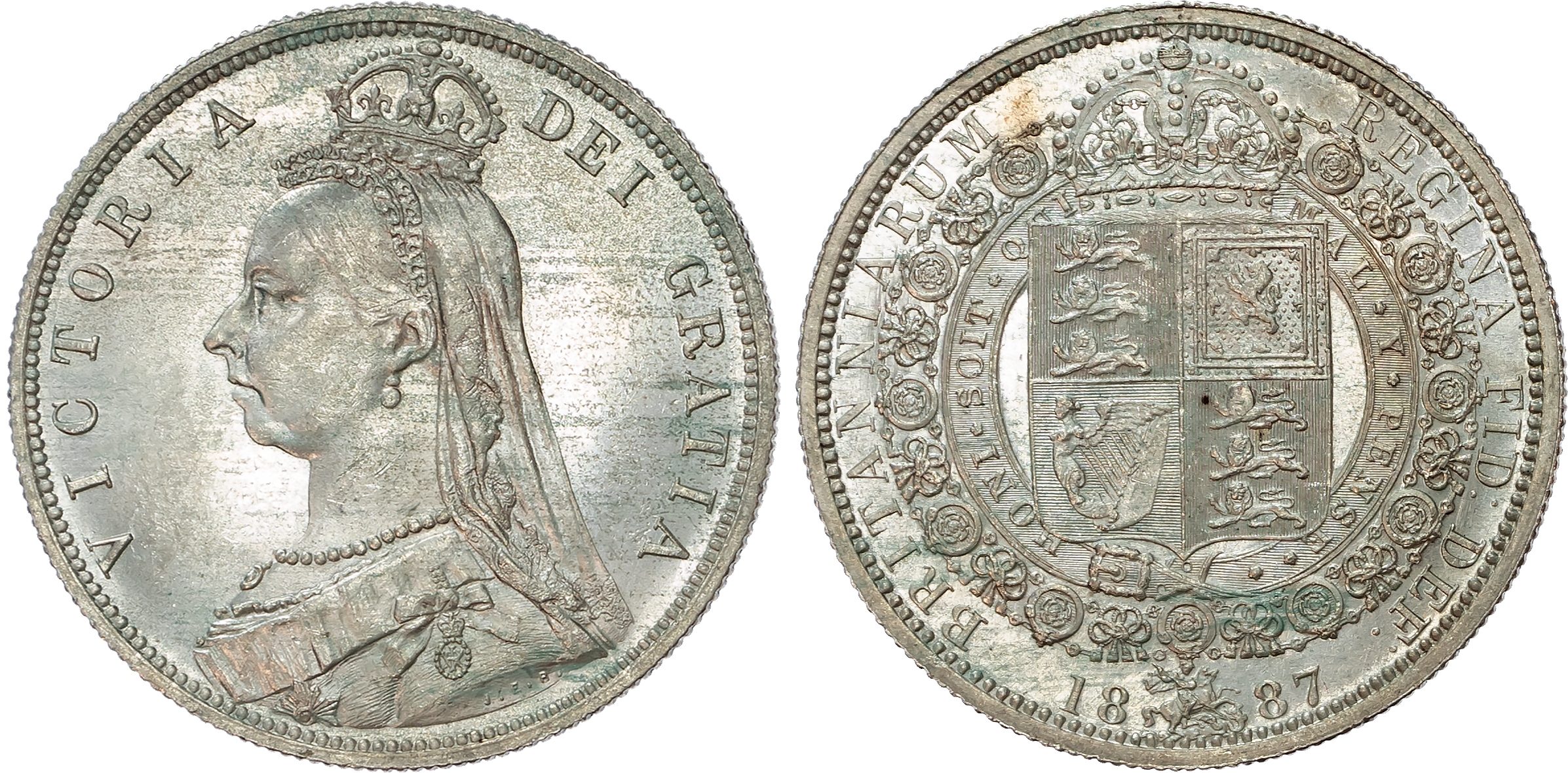 Victoria (1837-1901) Halfcrown, 1887.