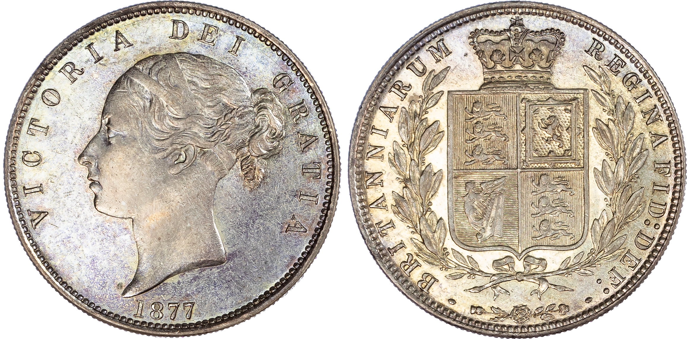Victoria (1837-1901), Halfcrown, 1877