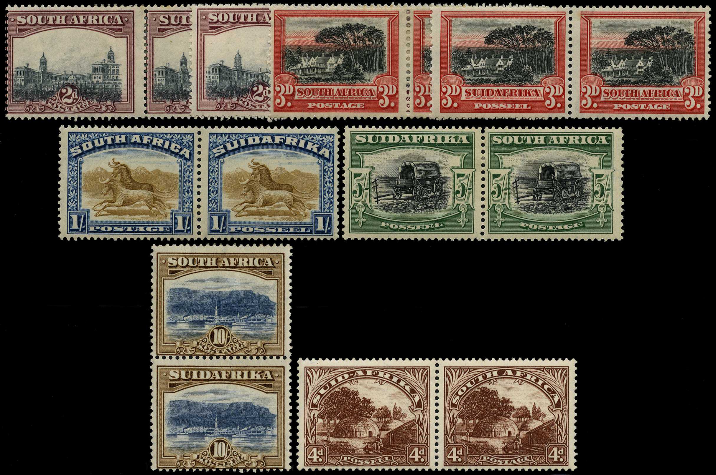 1927-30 mint horizontal pairs...