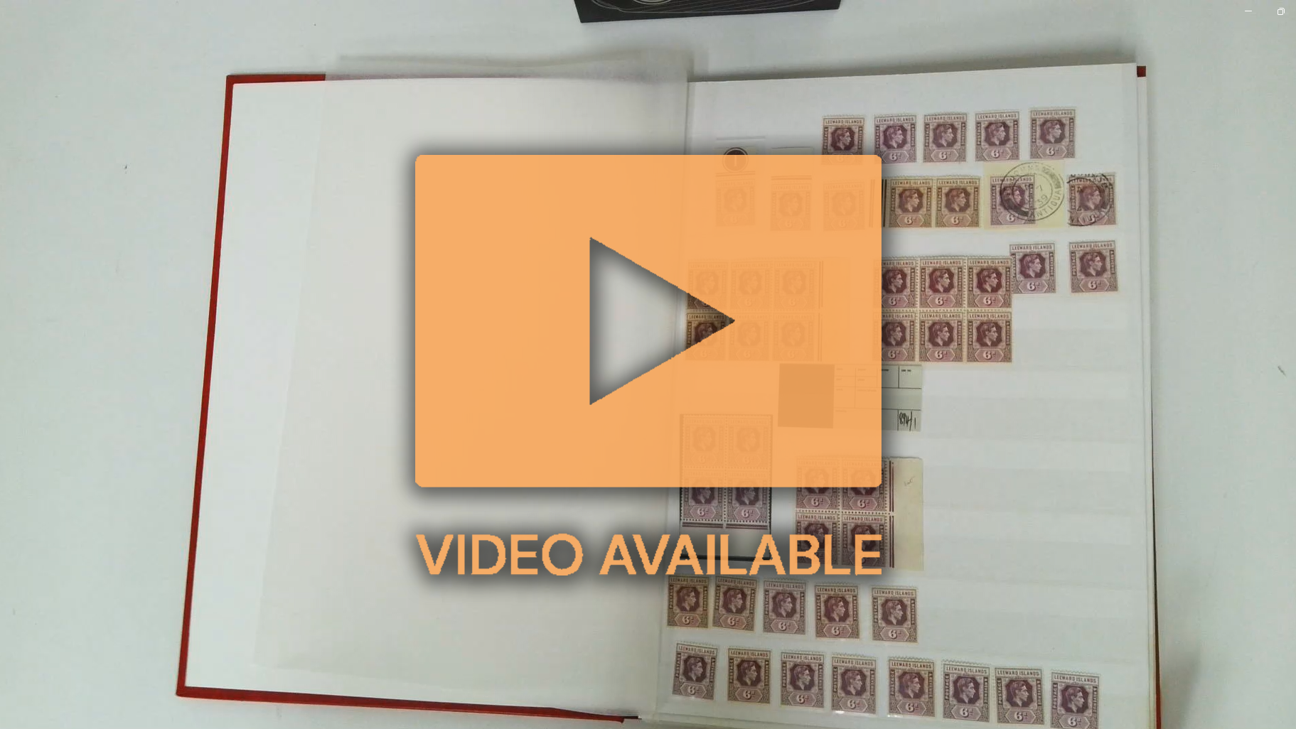 Leeward Islands KG VI 6d and 1/- study collection