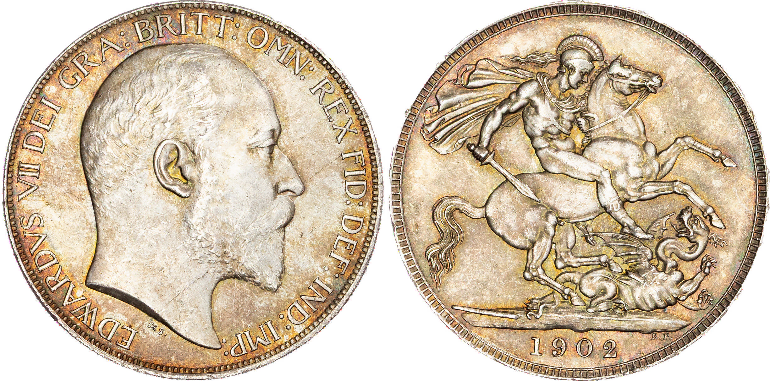 Edward VII (1901-1910), AR Crown, 1902.