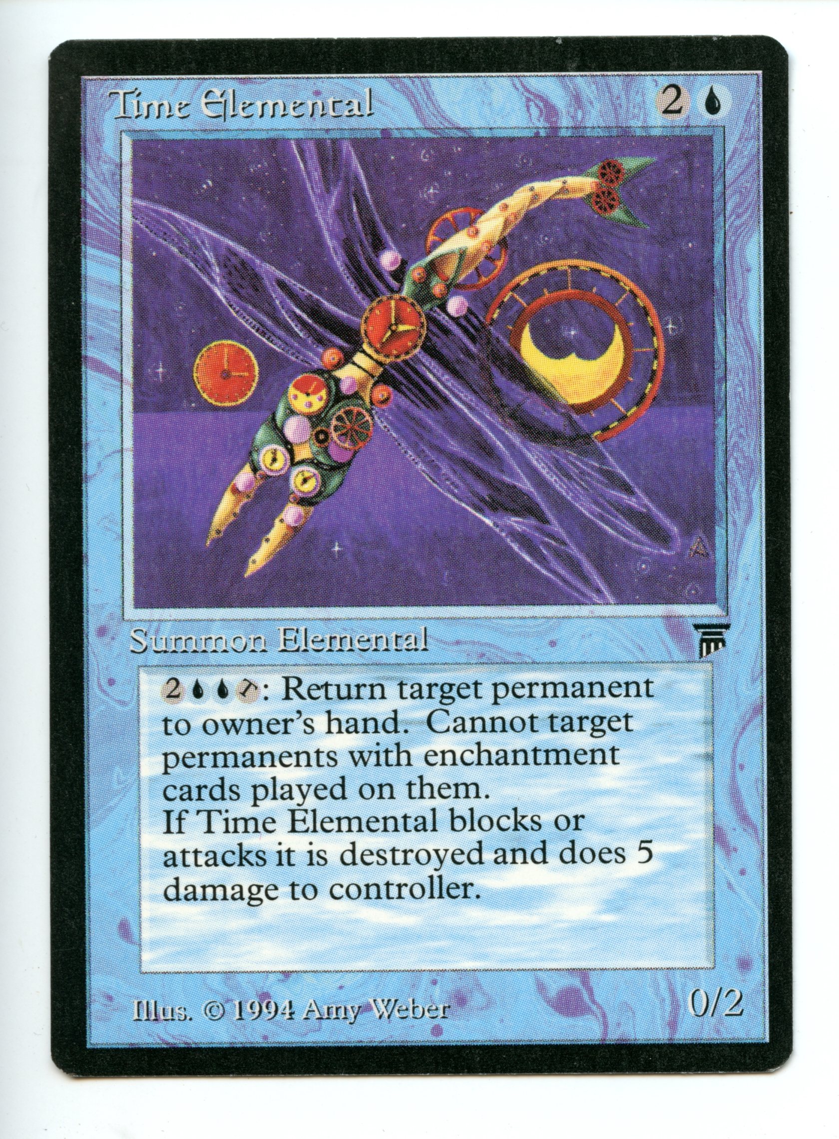 Magic the Gathering - Time Elementa   - Legends - Lightly Played