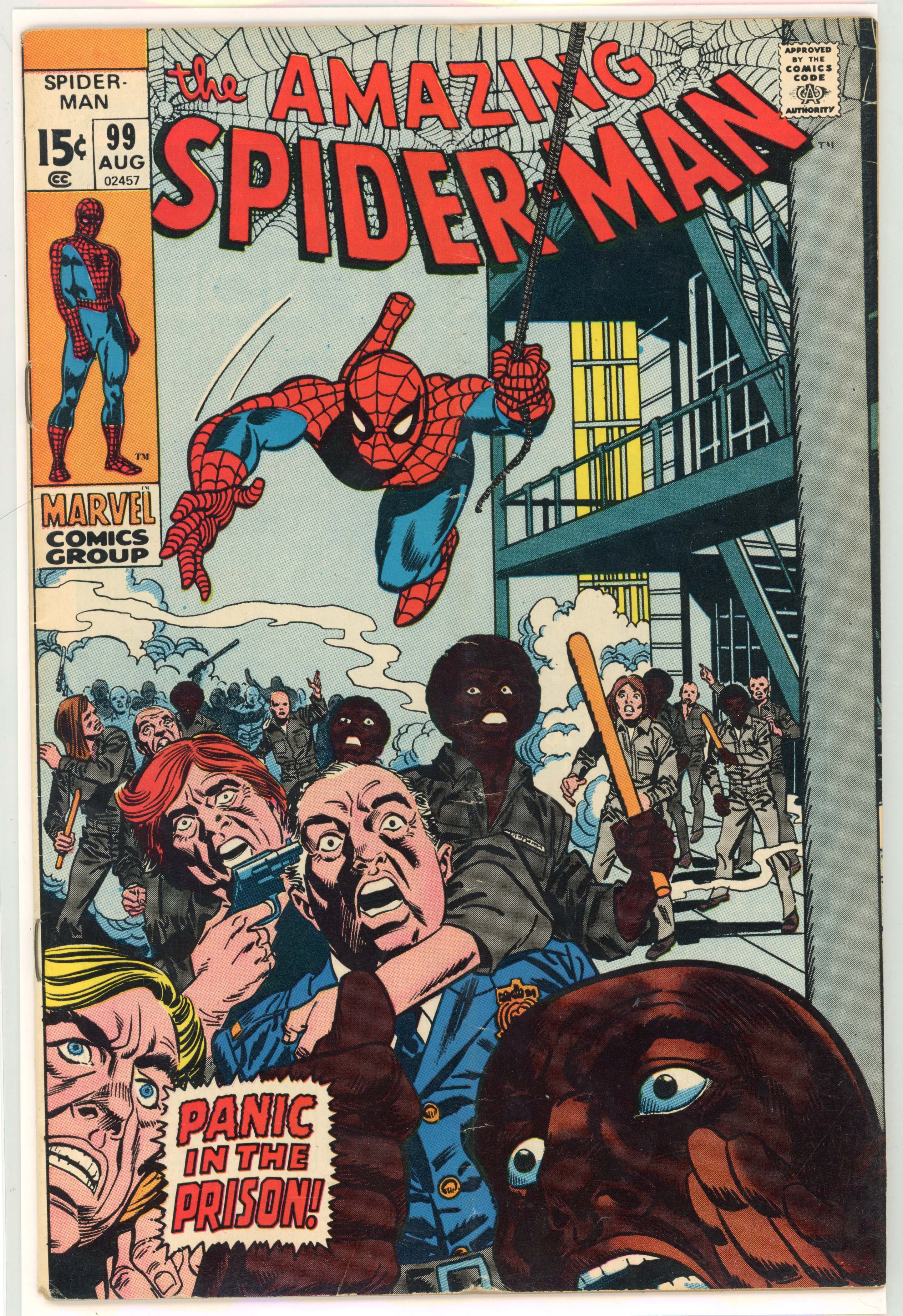 Amazing Spider-Man #99 (Marvel Comics, 1971) Johnny Carson appearance.