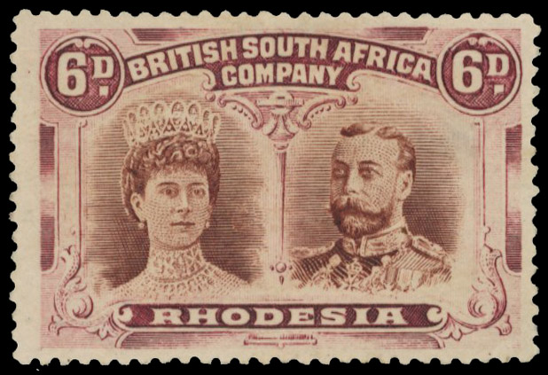 6d red-brown and deep rose-lilac RSC C, mint