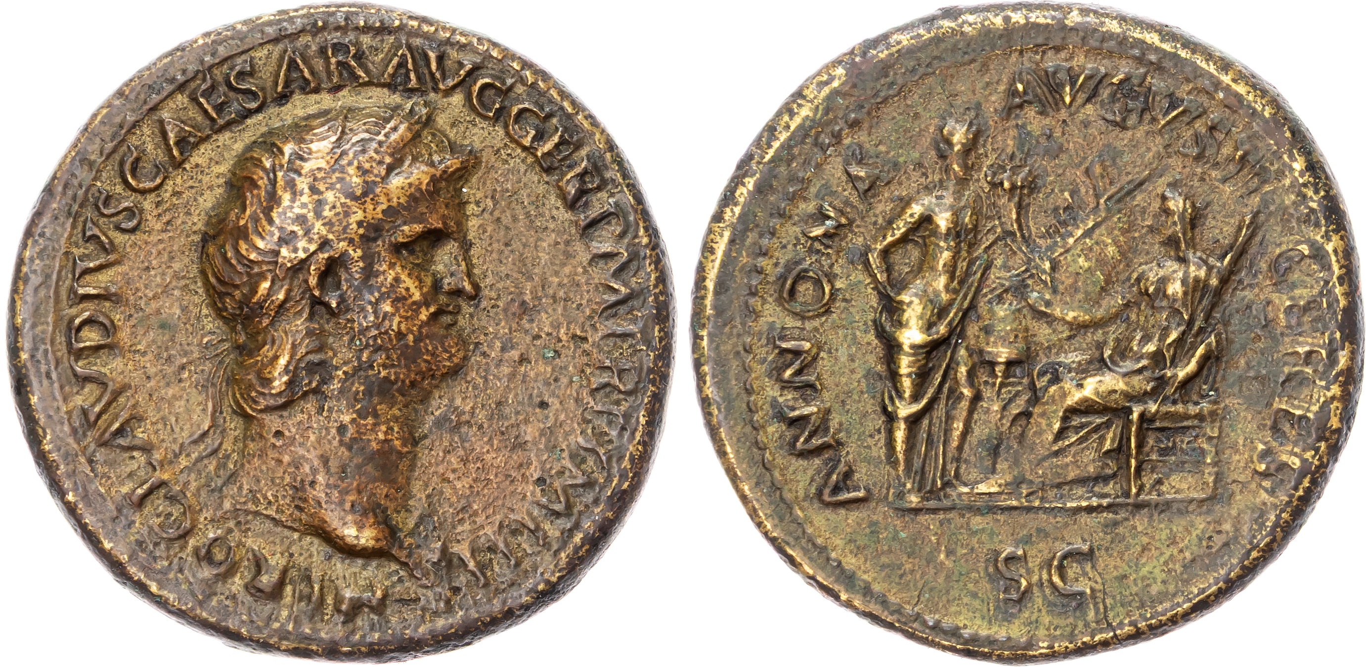 Nero (AD 54-68) AE Sestertius, Rome, c. AD 64, 21.76g. 