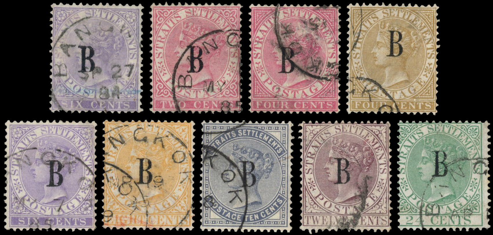 British Post Offices in Siam group used