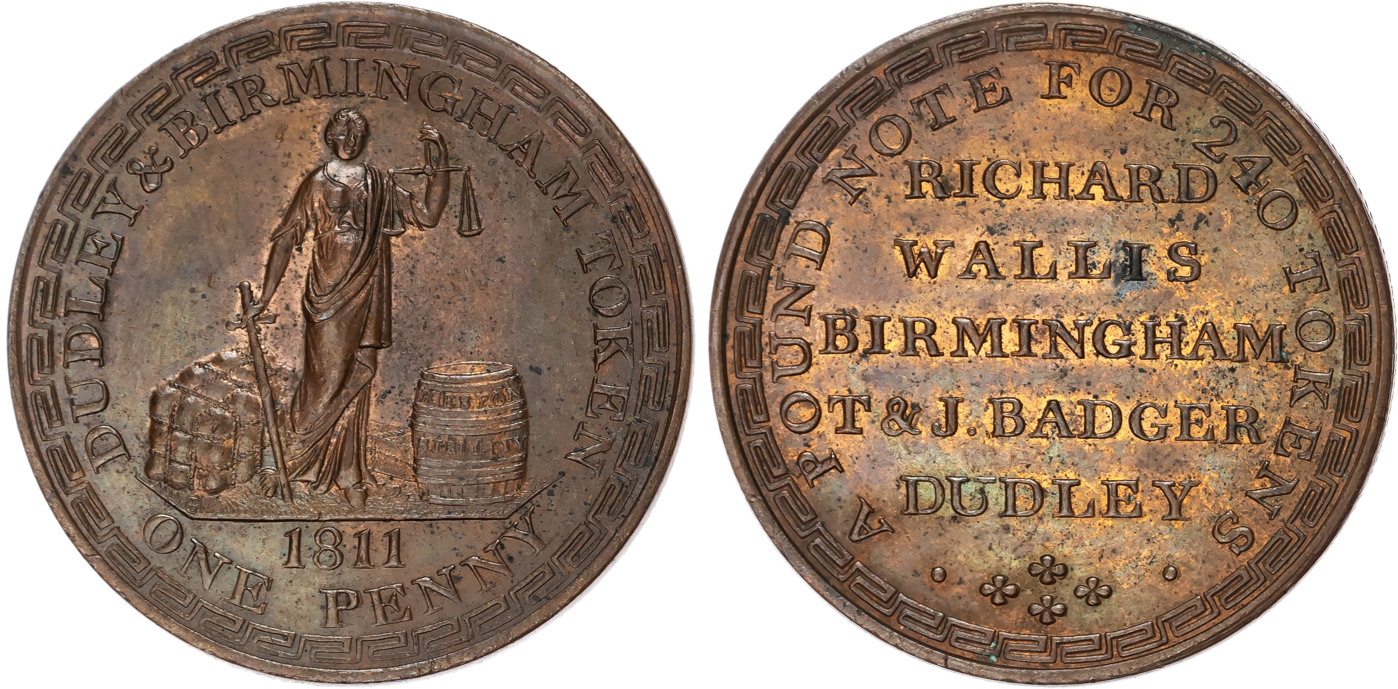 DUDLEY & BIRMINGHAM , Worcs. & Warks. Richard Wallis and T & I Badger (merchant & nail + chain manufacturers) …