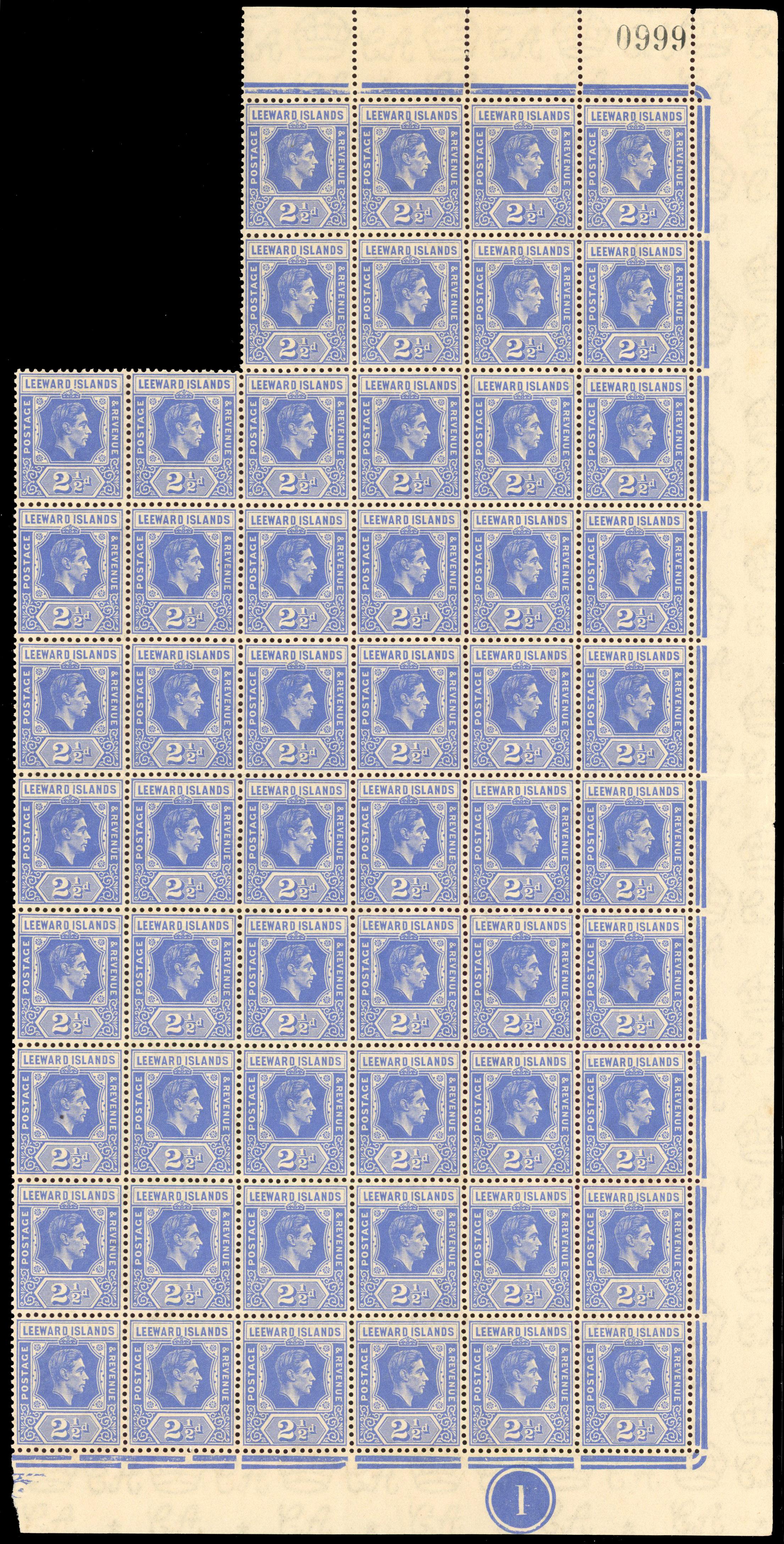 Leeward Islands SG 105 block mint