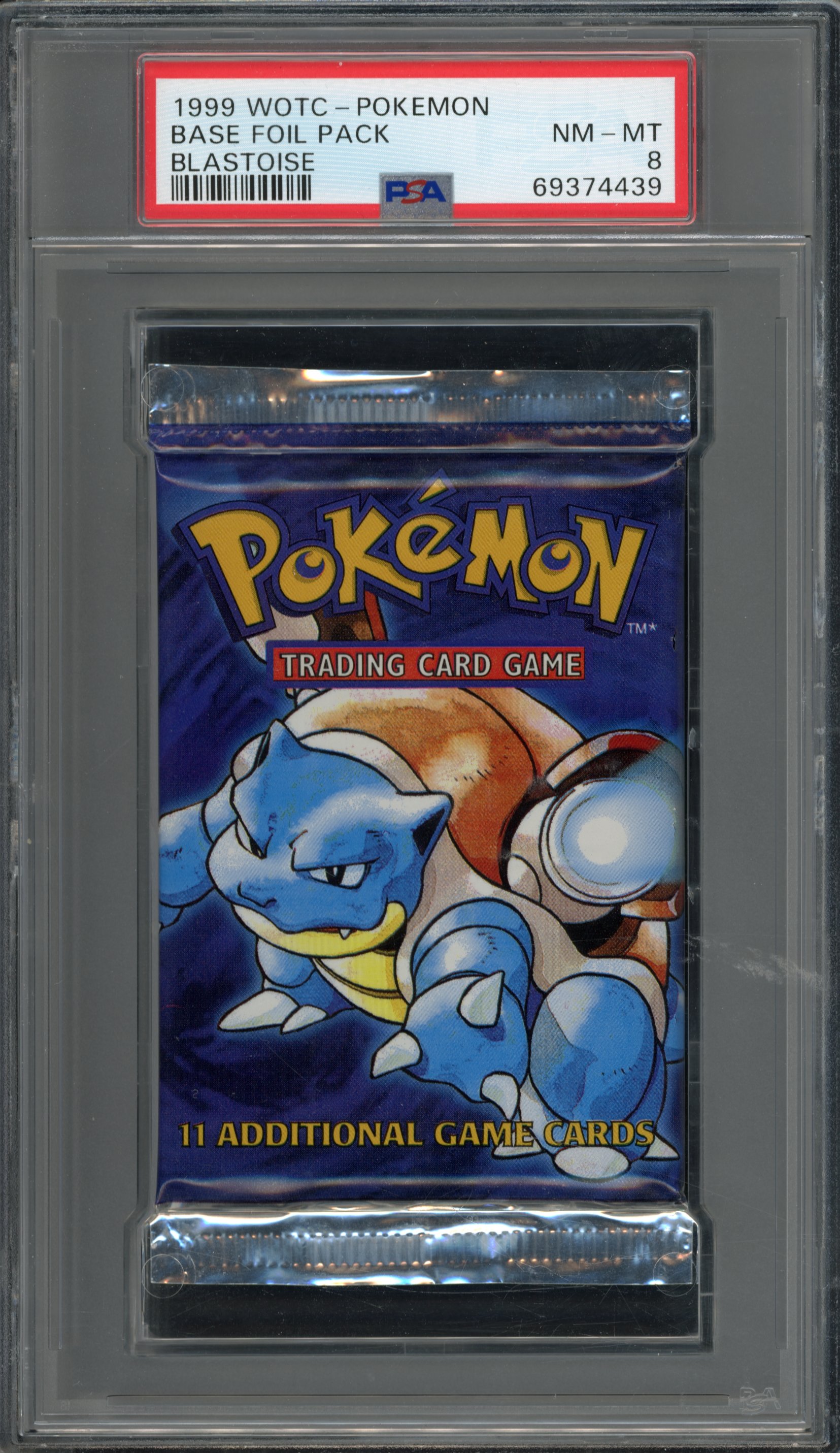 <p>PSA 8 - Base Set Booster Pack - Blastoise Art Work WOTC 1999</p>