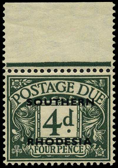 POSTAGE DUE: 1951 4d dull grey-green optd...