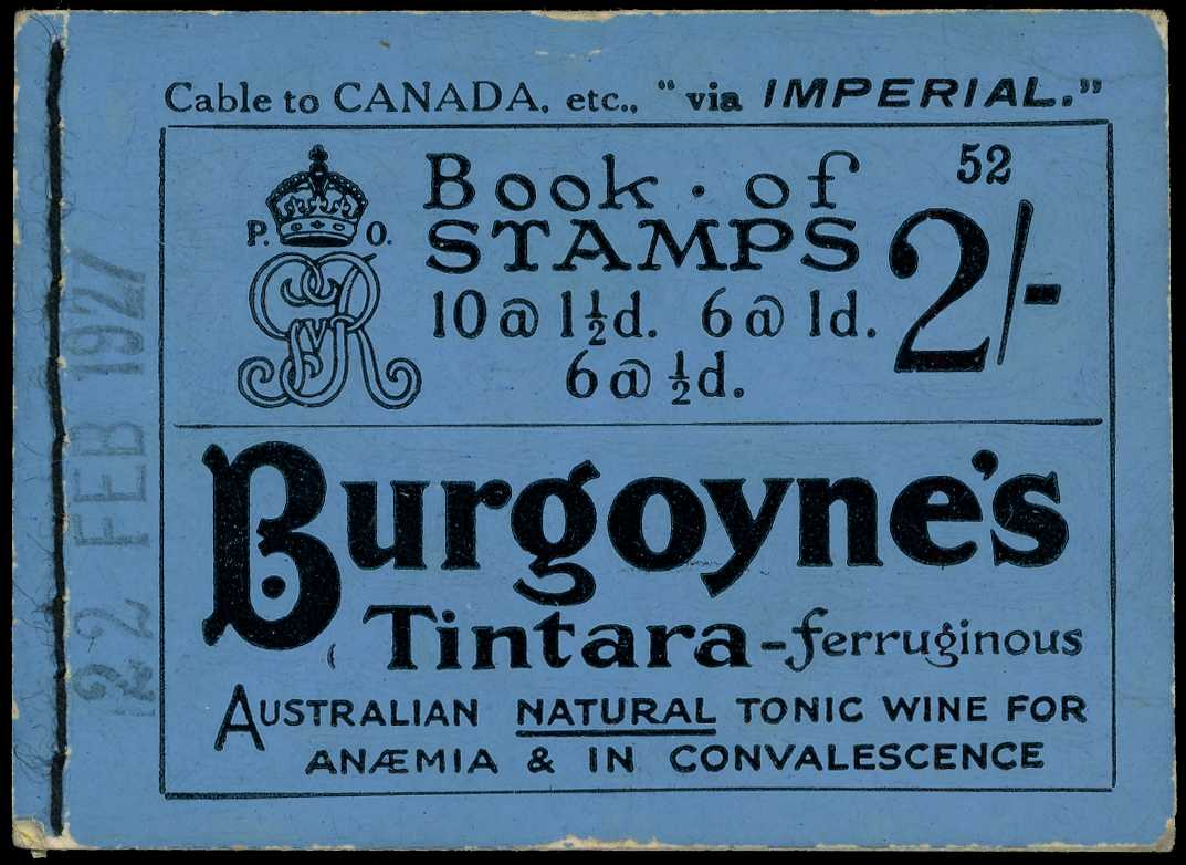 1924 2s Booklet (Edition 52). Very fine and...