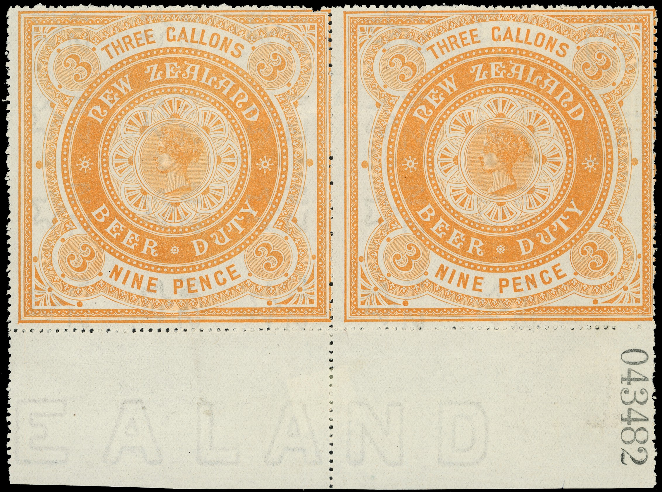 Beer Duty: 1903 perf 11 wmk Sideways inverted...