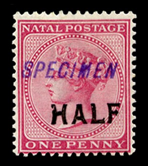 1895 (18 Mar) "HALF" (type 30) on 1d...