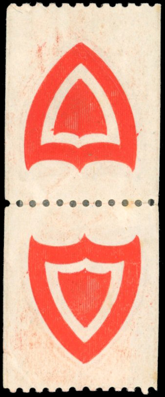 GB College Stamps Balliol ½d tête-bêche pair mint