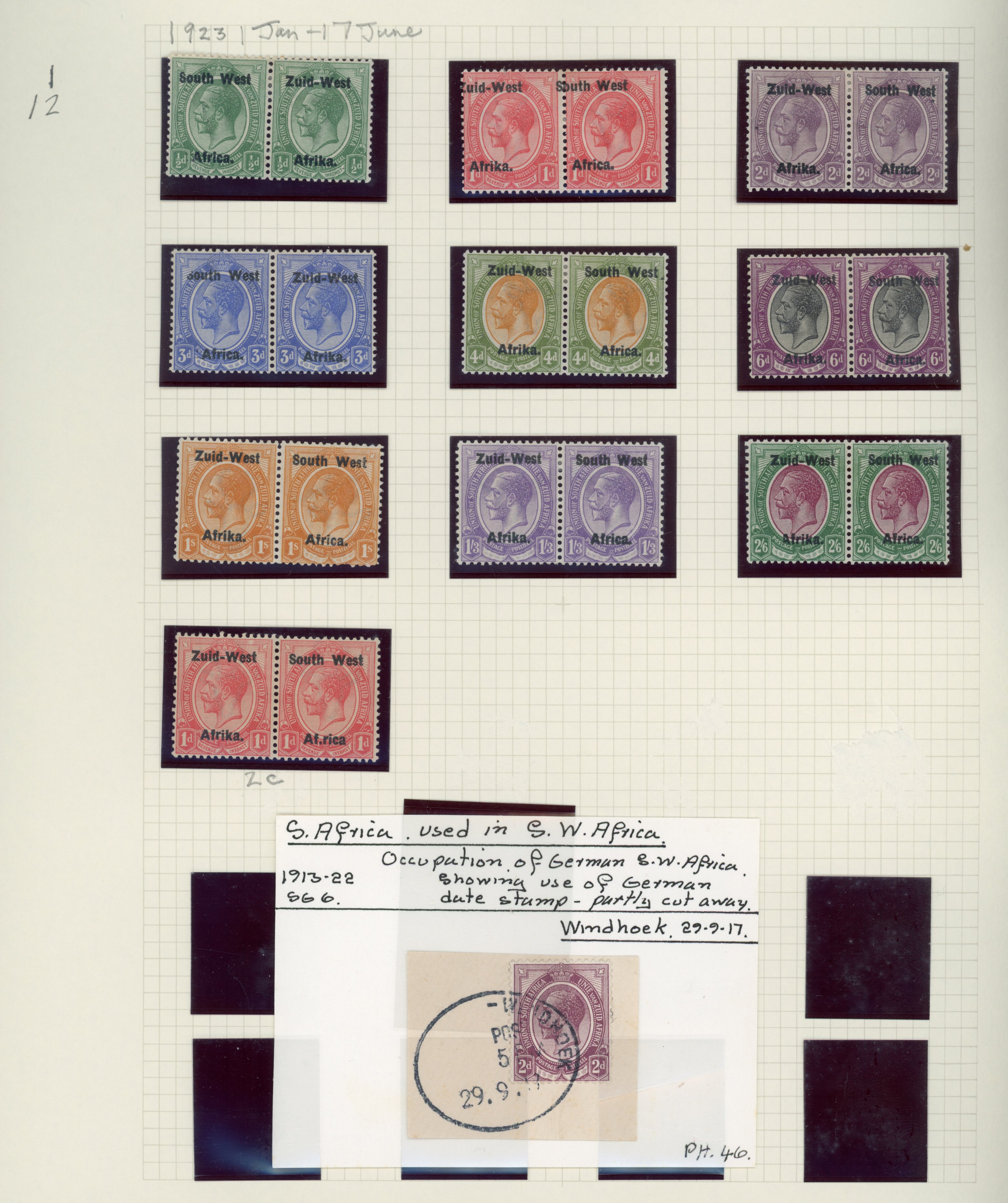 South West Africa collection mint