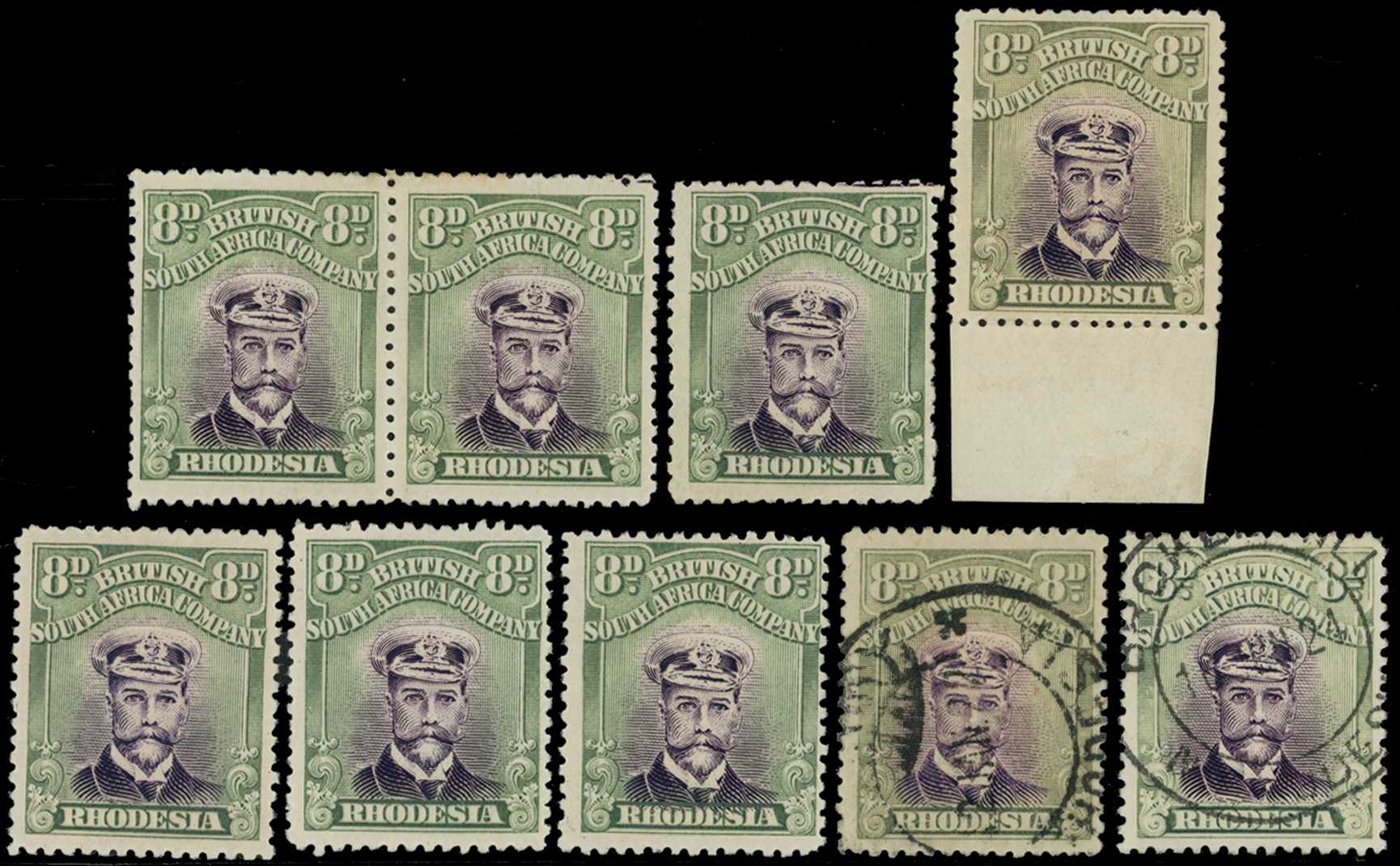 1922-3 8d Head Die IIIB, perf 14, white...