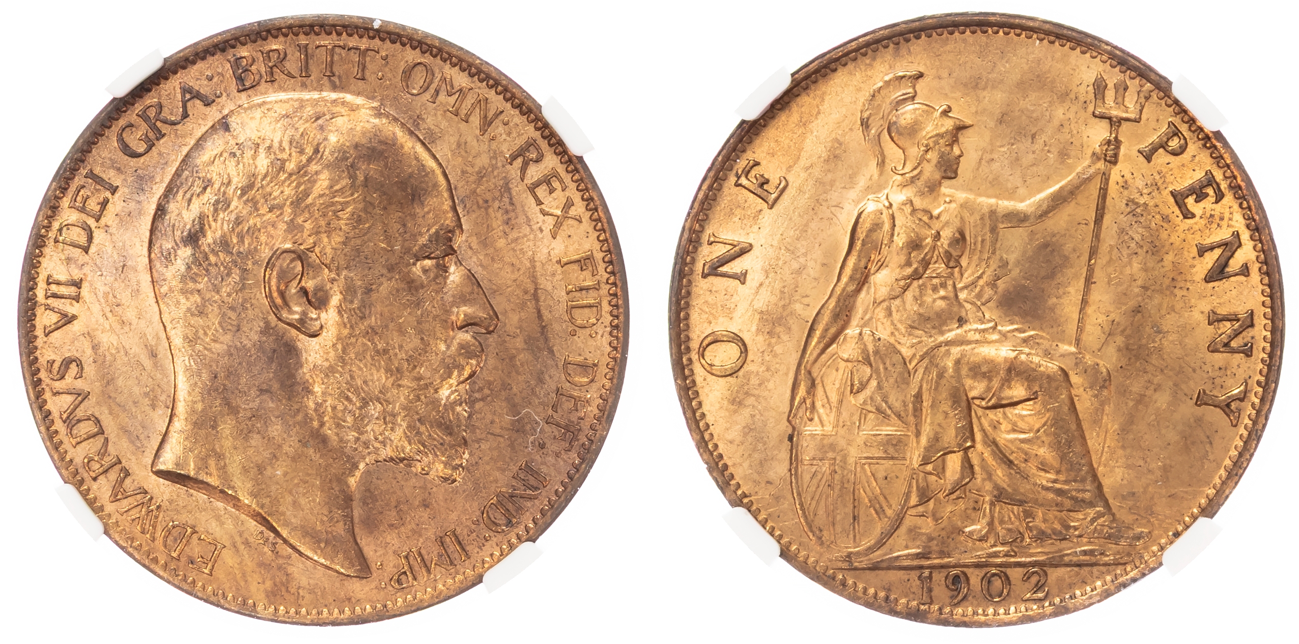 Edward VII (1901-1910), Penny, 1902, low tide. 