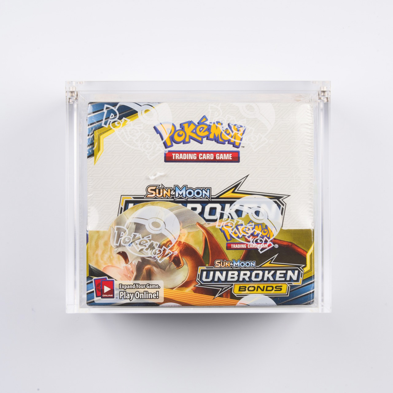 Sun & Moon Unbroken Bonds Booster Box - Factory Sealed Inc. Acrylic Case