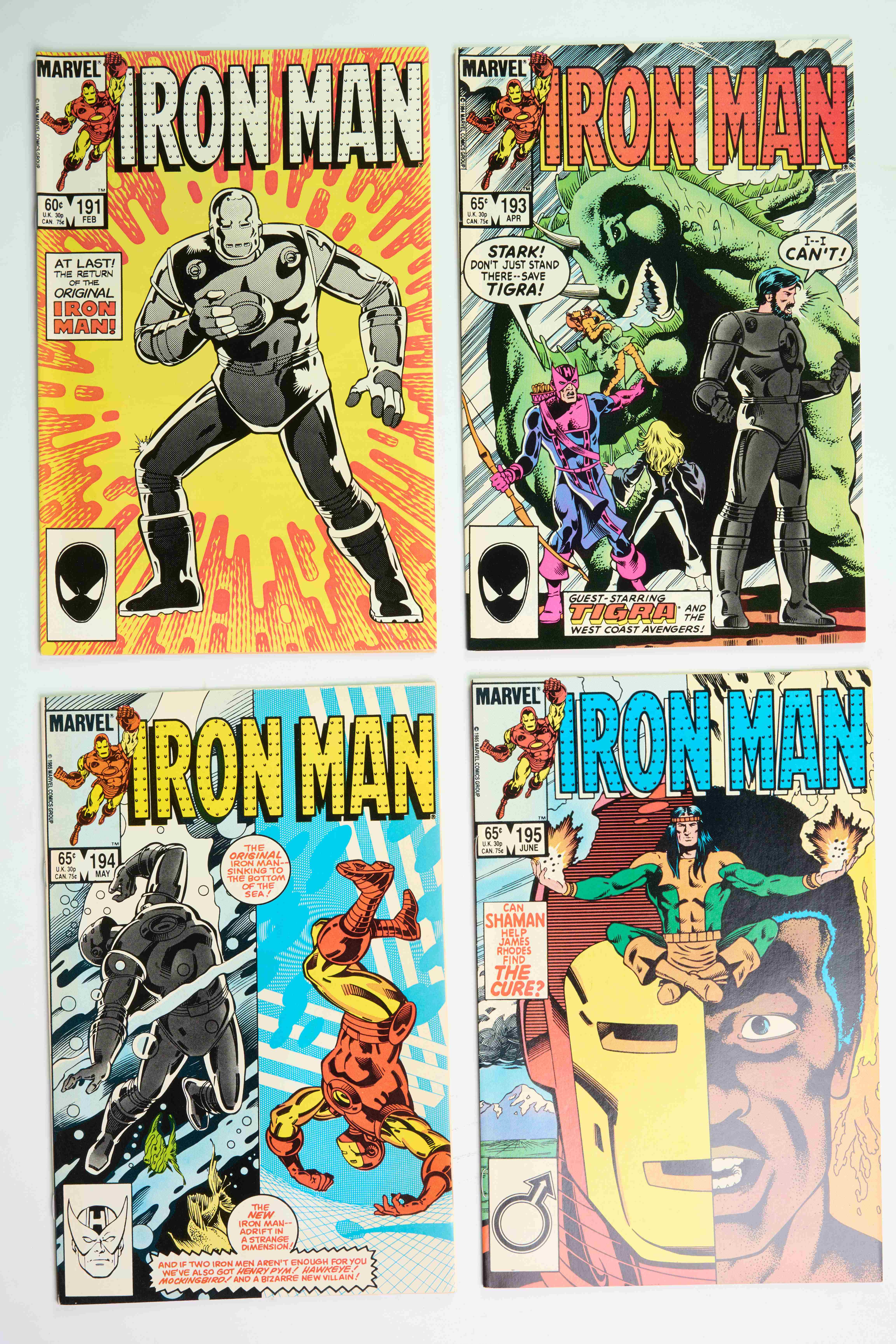 Iron Man Vol 1 Bundle (Marvel Comics, 1984-85) Bundle of 10