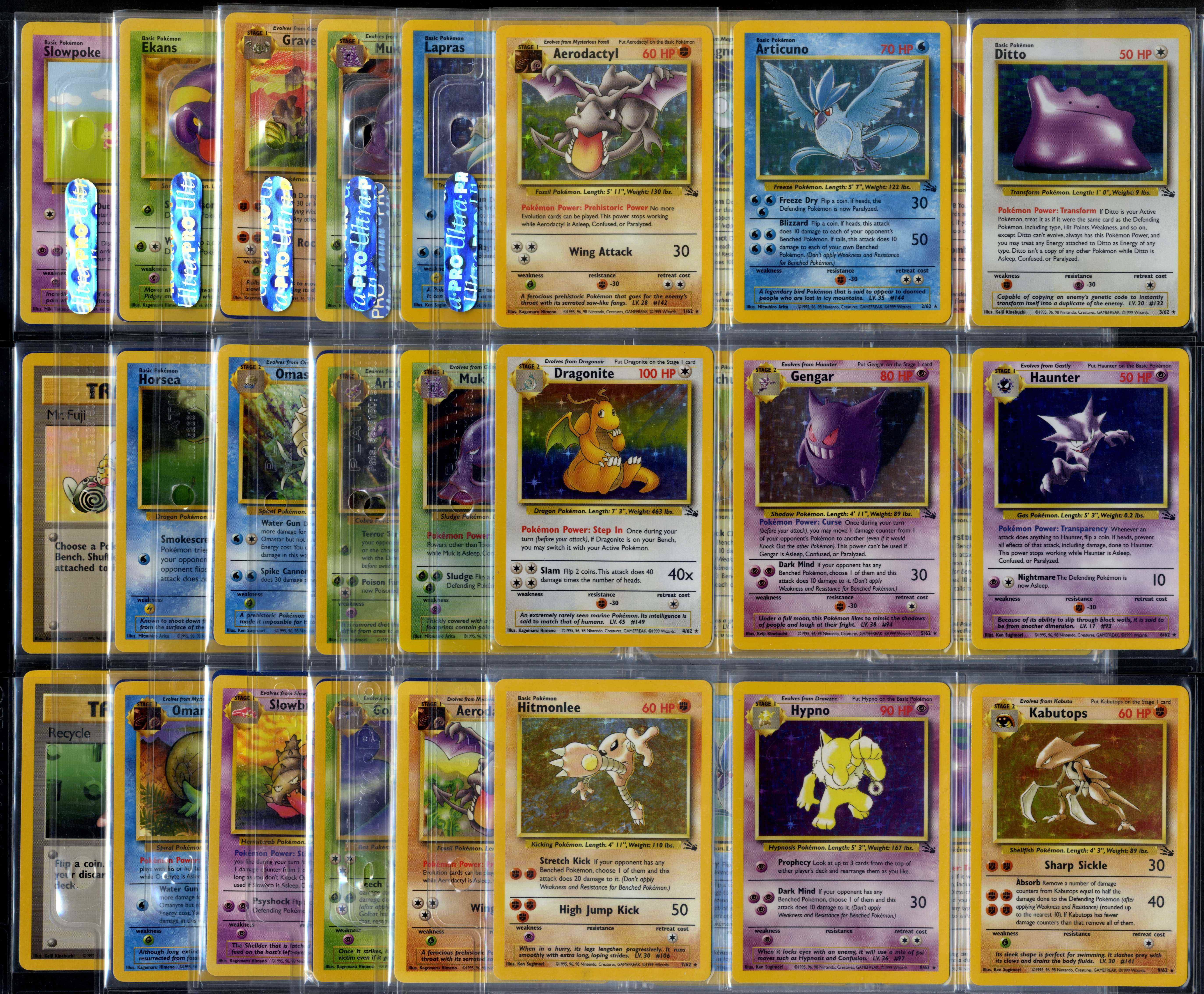 Complete Fossil Set - 63/63 - Unlimited